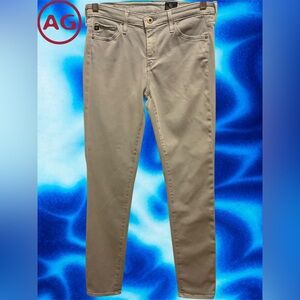 AG ADRIANO GOLDSCHMIED "Prima" Lt Pastel Blue Mid Rise Soft Skinny Jeans Size 27
